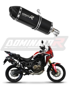 Honda CRF 1000L Africa Twin 2016 - 2019 Exhaust Silencer Muffler HP7 BLACK + dB killer medium