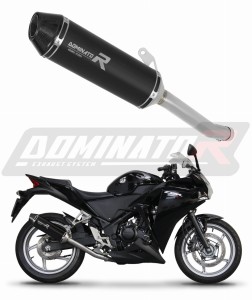 Honda CBR 250 R 2011 - 2013 Exhaust Silencer Muffler HP3 BLACK + dB killer medium