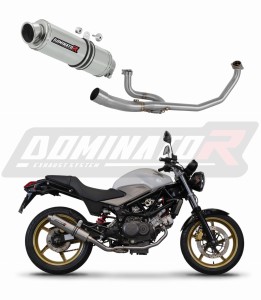 Honda VTR 250 2009 - 2015 Full Exhaust System Collector Silencer GP1 + dB killer 