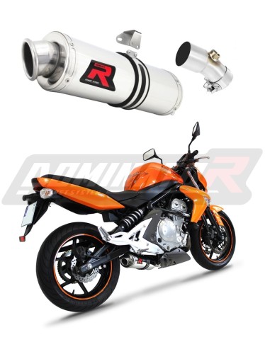ER-6N ER-6F 650 EXHAUST Kawasaki Muffler Auspuff Sportauspuff Silencer Echappement Silencieux Scarico Scarichi Escape Wydech Tłumik OVAL 2009 - 2011 Dominator x
