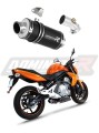 Kawasaki ER - 6N / F 650 2009 - 2011  motorcycle Exhaust Muffler Auspuff Sportauspuff Silencer Echappement Silencieux Scarico Scarichi Escape Wydech Tłumik GP1 BLACK Dominator x
