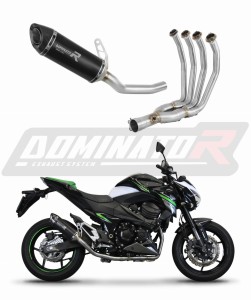 Kawasaki Z800 2013 - 2016 Full Exhaust System Collector Silencer HP8 BLACK + dB killer medium