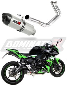 Kawasaki NINJA 650 2017 - 2022 Full Exhaust System Collector Silencer HP1 + dB killer medium