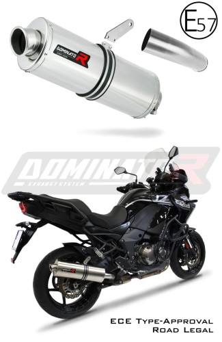 exhaust muffler DOMINATOR homologated road legal OVAL fits to VERSYS 1000 2019  2024 8