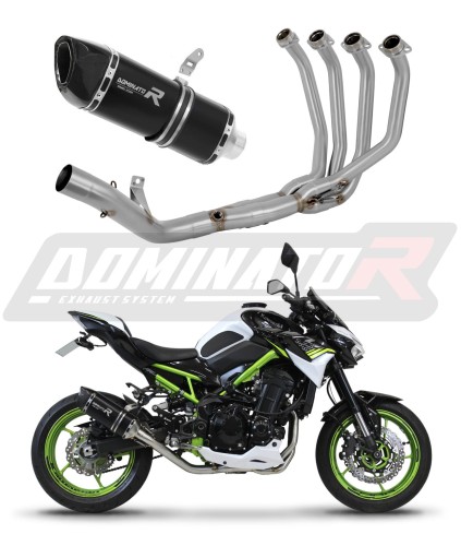 complete exhaust system with muffler DOMINATOR Full System HP6 BLACK fits to Kawasaki Z 900 2020  2024 6