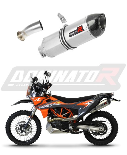 690 ENDURO R  EXHAUST KTM Muffler Auspuff Sportauspuff Silencer Echappement Silencieux Scarico Scarichi Escape Wydech Tłumik Carbon Tip HP1 2019 - 2021 Dominator x
