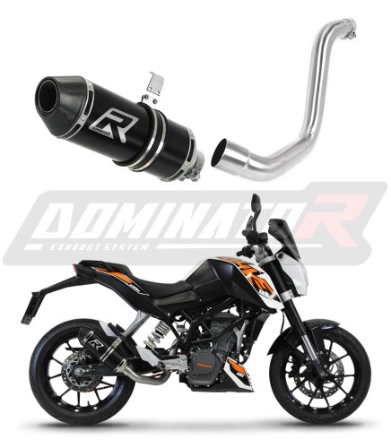 exhaust muffler DOMINATOR HP3 BLACK fits to KTM 125 Duke 2012  2016 6
