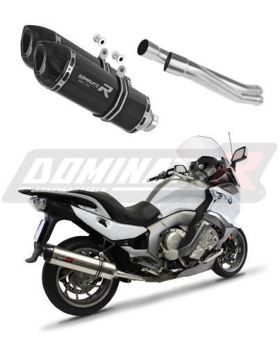 BMW K1600 GT / GTL 2011 - 2020 EXHAUST Muffler Auspuff Sportauspuff Silencer Echappement Silencieux Scarico Scarichi Escape Wydech Tłumik HP1 BLACK Dominator Exhaust System x