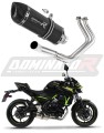 complete exhaust system with muffler DOMINATOR Full System HP1 BLACK fits to Kawasaki Z650 2017  2023 3