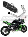 complete exhaust system with muffler DOMINATOR Full System HP1 BLACK fits to Kawasaki NINJA 650 2017  2022 3