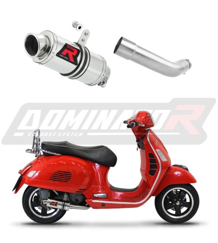 wydech tłumik DOMINATOR GP1 pasujący do motocykla Piaggio Vespa GTS 125 2007 - 2012 6
