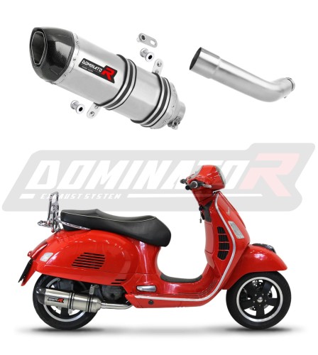 wydech tłumik DOMINATOR HP1 pasujący do motocykla Piaggio Vespa GTS 125 2007 - 2012 6