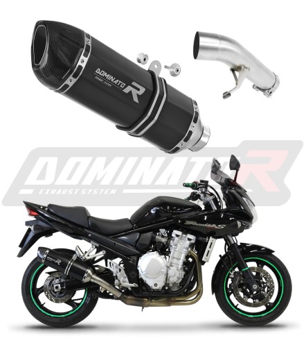 Suzuki GSF 1250 N / S BANDIT 2007 - 2016 EXHAUST Muffler Auspuff Sportauspuff Silencer Muffler Echappement Silencieux Scarico Scarichi Marmitta Escape Wydech Tłumik HP1 BLACK DOMINATOR EXHAUST SYSTEM x