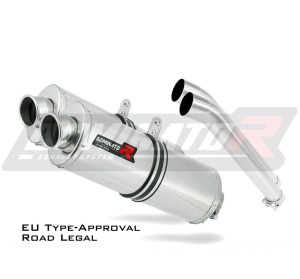 DL 1000 V-STROM Homologated EXHAUST Silencer OVAL 2002 - 2012