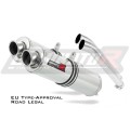 DL 1000 V-STROM Exhaust SUZUKI Homologated EC Type approval  Street legal Approval Certificate Muffler Auspuff Sportauspuff Silencer Echappement Silencieux Scarico Scarichi Escape Wydech Tłumik ROUND 2002 - 2012 Dominator x