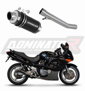 Suzuki GSXF 600 1998 - 2006 Exhaust Silencer Muffler GP1 BLACK + dB killer medium