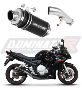 Suzuki GSXF 650 2007 - 2016 Exhaust Silencer Muffler GP1 BLACK + dB killer medium