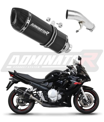 exhaust muffler DOMINATOR HP1 BLACK fits to Suzuki GSXF 650 2007  2016 6