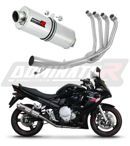 complete exhaust system with muffler DOMINATOR Full System OV fits to Suzuki GSXF 650 2007  2016 7