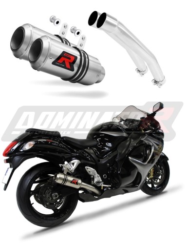 GSXR GSX 1300 R HAYABUSA EXHAUST Suzuki Muffler Auspuff Sportauspuff Silencer Echappement Silencieux Scarico Scarichi Escape Wydech Tłumik GP 2008 - 2019 DOMINATOR x