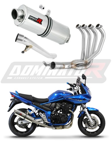 kompletny układ wydechowy z tłumikiem DOMINATOR Full System Owalny pasujący do motocykla Suzuki GSF 650 BANDIT N / S 2005 - 2006 6