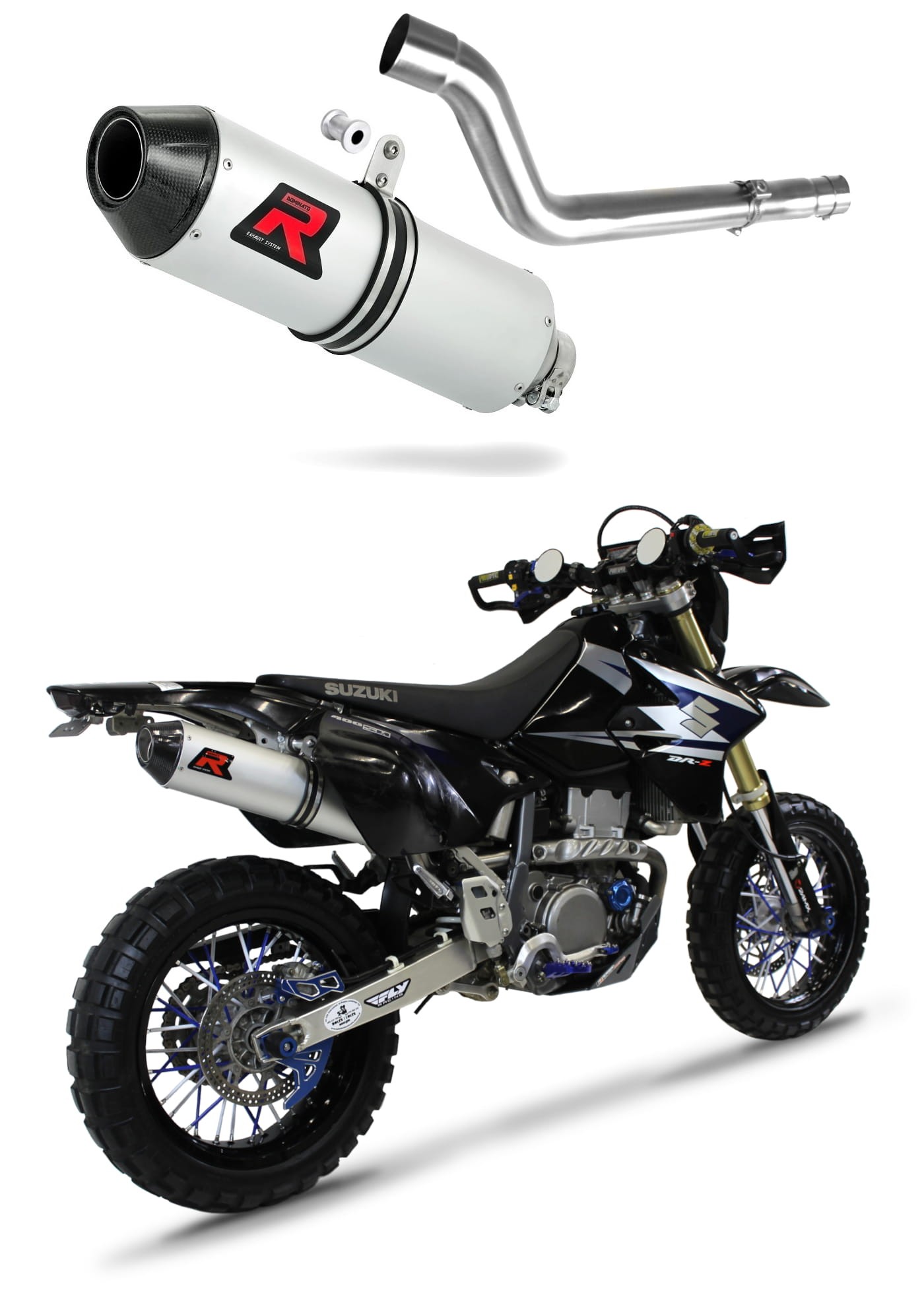 Suzuki DRZ 400 SM S Exhaust Silencer Muffler MX2 + dB killer