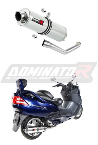 wydech tłumik DOMINATOR Okrągły pasujący do motocykla Suzuki BURGMAN 400 1998 - 2002 6