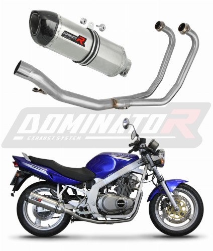Suzuki GS 500F 2004 - 2014 EXHAUST Collector Manifold Full System Muffler Auspuff Sportauspuff Silencer Echappement Silencieux Scarico Scarichi Escape Wydech Tłumik HP1 Dominator Exhaust System x