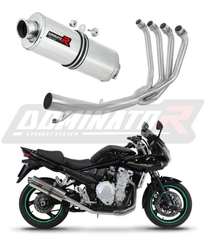complete exhaust system with muffler DOMINATOR Full System OV fits to Suzuki GSF 1250 N / S BANDIT 2007  2016 7