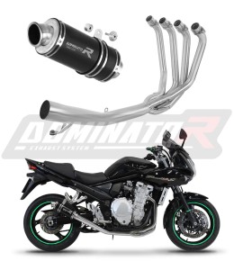Suzuki GSF 1250 N / S BANDIT 2007 - 2016 Full Exhaust System Collector Silencer GP1 BLACK + dB killer medium