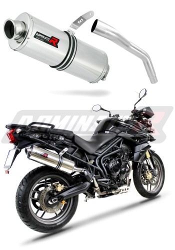 TIGER 800 XC XR XRX XCX XRT XCA EXHAUST Triumph Muffler Auspuff Sportauspuff Silencer Echappement Silencieux Scarico Scarichi Escape Wydech Tłumik OVR 2011 - 2014 DOMINATOR x