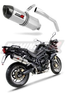 Triumph TIGER 800 XC XR 2015 - 2017 Exhaust Silencer Muffler HP1 + dB killer medium