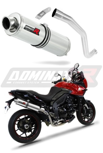 Tiger Sport 1050 EXHAUST Triumph Muffler Auspuff Sportauspuff Silencer Echappement Silencieux Scarico Scarichi Escape Wydech Tłumik ROUND 2016 - 2020 DOMINATOR x