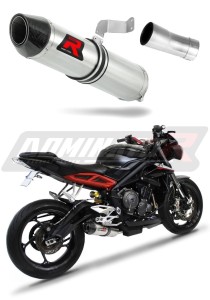 Triumph STREET TRIPLE 765 S R RS 2017 - 2019 Exhaust Silencer Muffler HP2 + dB killer medium