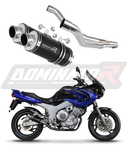 exhaust muffler DOMINATOR GP1 BLACK fits to Yamaha TDM 850 1996  2001 6