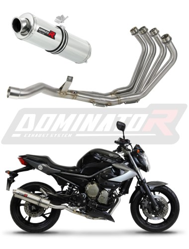 kompletny układ wydechowy z tłumikiem DOMINATOR Full System Okrągły pasujący do motocykla Yamaha XJ 6N S F 2009 - 2016 6