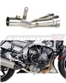 YZF R6 Exhaust Cat Eliminator Catalyst Catalytic Converter Linkpipe Decat Downpipe 2006 - 2016 DOMINATOR  x
