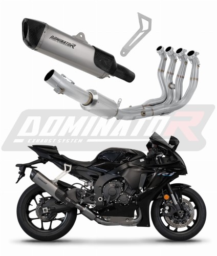 complete exhaust system with muffler DOMINATOR Full System titanium HP6 fits to Yamaha YZF R1 1000 RN49 2017  2019 6