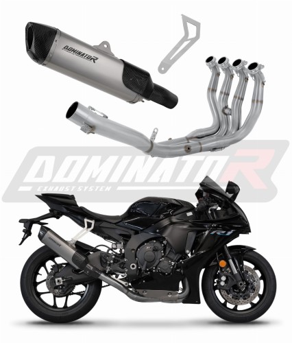 complete exhaust system with muffler DOMINATOR Full System Race HP6 titanium fits to YZF R1 1000 RN49 2017  2019 6