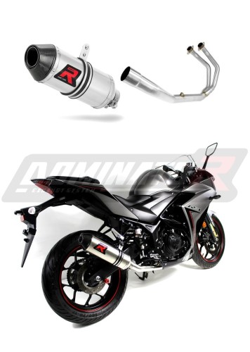 YZF-R3 300 EXHAUST FULL SYSTEM Yamaha Muffler Auspuff Sportauspuff Silencer Echappement Silencieux Scarico Scarichi Escape Wydech Tłumik Carbon Tip HP3 2015 - 2017 DOMINATOR  x