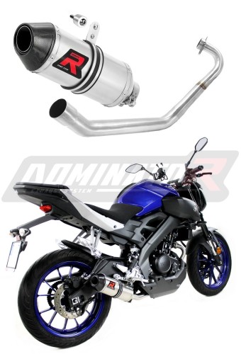 MT-125 EXHAUST FULL SYSTEM Yamaha Muffler Auspuff Sportauspuff Silencer Echappement Silencieux Scarico Scarichi Escape Wydech Tłumik Carbon Tip HP3 2014 - 2019 DOMINATOR  x