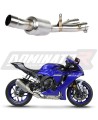 decat tłumik środkowy DOMINATOR Mid Pipe pasujący do motocykla YZF R1 1000 2015 - 2016 5