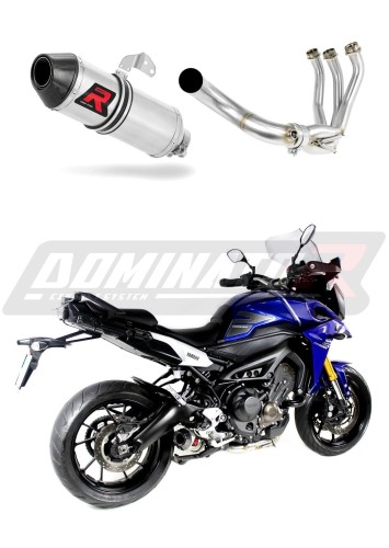 MT-09 MT 09 EXHAUST FULL SYSTEM  Yamaha Muffler Auspuff Sportauspuff Silencer Echappement Silencieux Scarico Scarichi Escape Wydech Tłumik Carbon Tip HP3 2015 -  2019 DOMINATOR x