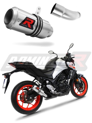 MT-03 EXHAUST Yamaha Muffler Auspuff Sportauspuff Silencer Echappement Silencieux Scarico Scarichi Escape Wydech Tłumik GP 2017 - 2020 DOMINATOR x