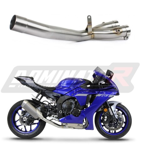 YZF R1 R1M 1000 RN65 Exhaust YAMAHA Cat Eliminator Catalyst Catalytic Converter Linkpipe Decat DE-CAT Downpipe 2020 - 2021 DOMINATOR x