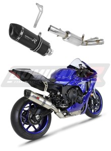Yamaha YZF R1 1000 RN65 2020 - 2024 RACE Exhaust System Silencer HP1 BLACK + dB killer medium
