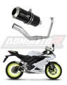 Yamaha YZF R125 2019 -2021 Full  Exhaust System  Muffler Auspuff Sportauspuff Silencer Echappement Silencieux Scarico Scarichi Escape Collector Manifold Wydech Tłumik  GP BLACK DOMINATOR x