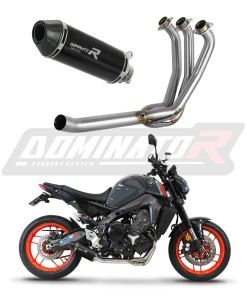 Yamaha MT 09 2021 - 2023 Low Level Full Exhaust System Collector Silencer HP3 BLACK + dB killer medium