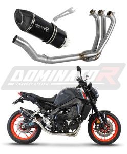 Yamaha MT 09 2021 - 2023 Full Exhaust System Collector Silencer HP5 BLACK + dB killer medium