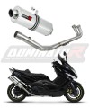 kompletny układ wydechowy z tłumikiem DOMINATOR Full System Owalny pasujący do motocykla Yamaha T-MAX 500 2008 - 2011 6